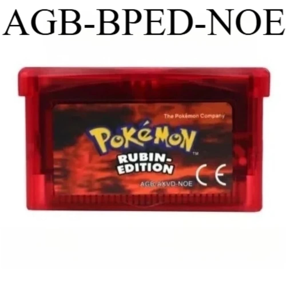 Cartouche de jeu Pokemon 32 bits GBA, carte de console de jeu vidéo, série Pokemon pour GBA NDS, fan