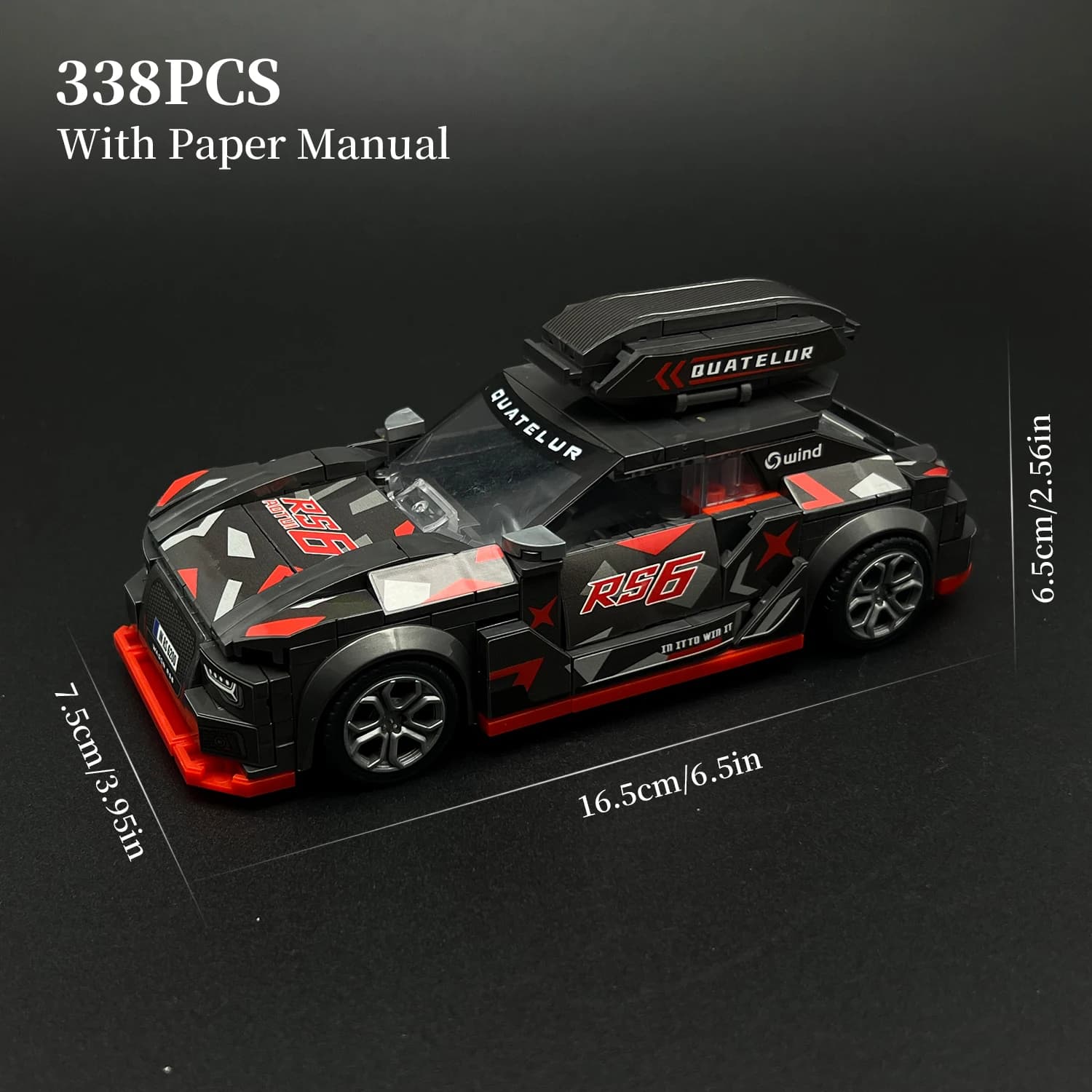 Blocs de construction de voiture de course, modèle sportif rapide, véhicule MOC, briques de construc