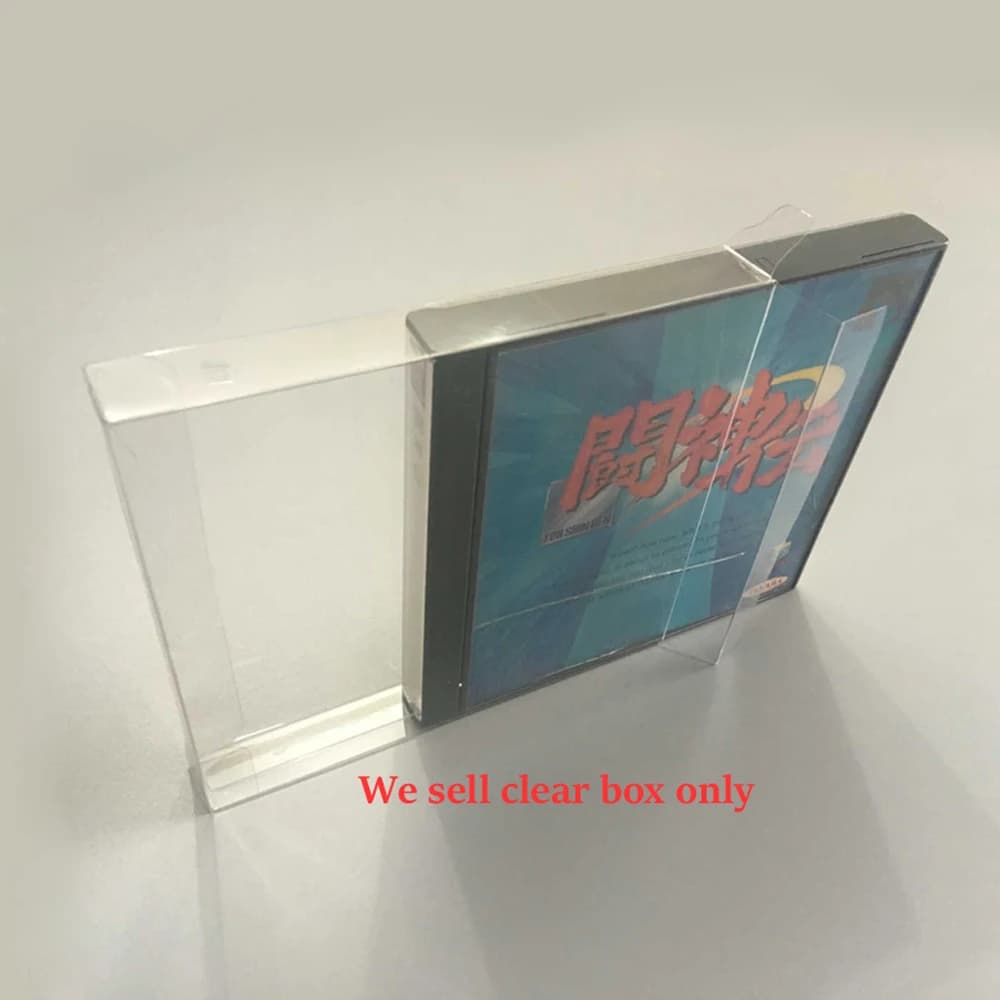 Boîte en plastique PET pour boîte de rangement de jeu PS1, boîte d'affichage transparente