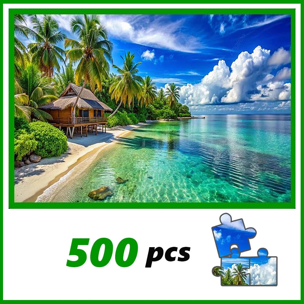 Un puzzle de haute qualité de 500/1000 pièces, parfait pour les adultes, est un jeu familial amusant