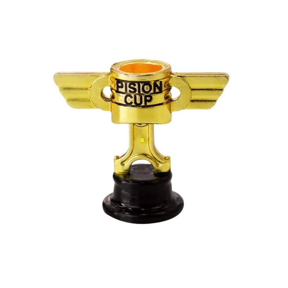Gagnant récompense trophée jouet petit prix tasse jeux de sport PISTON tasse modèle en plastique éco