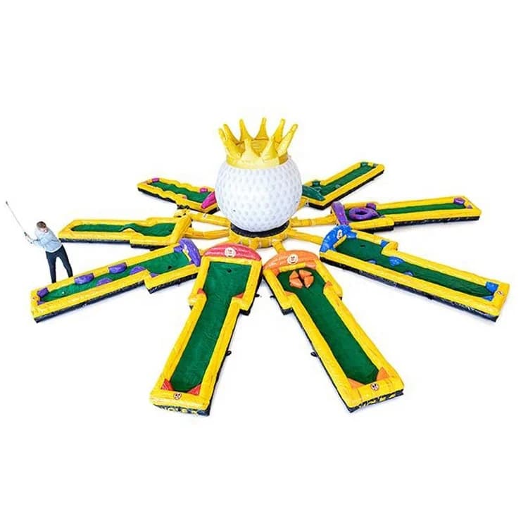 Arena commerciale jointoiement Sport Zone de bataille gonflable Mini jeu d'entraînement de Golf terr