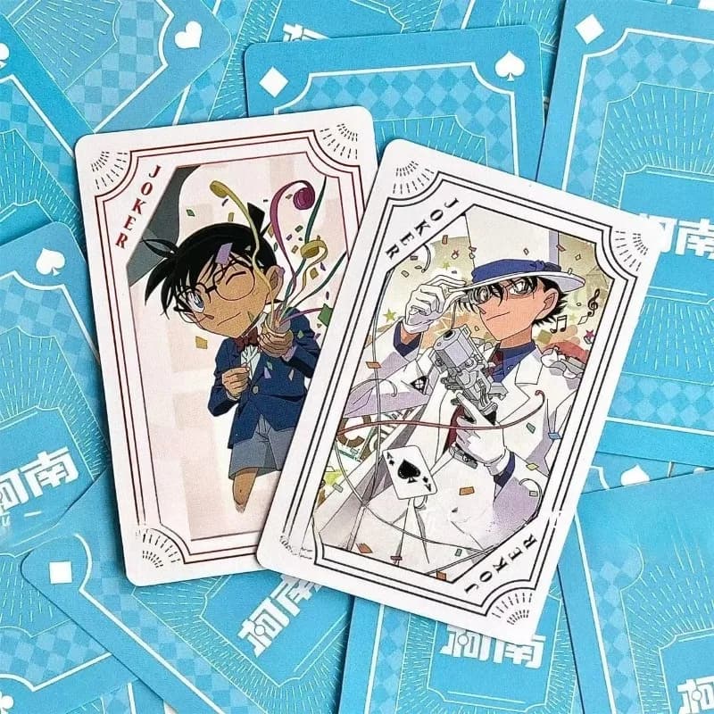 Jeu de cartes Detective Conan : Créatif, tendance, personnalisé, portable, pour soirées en dortoir,