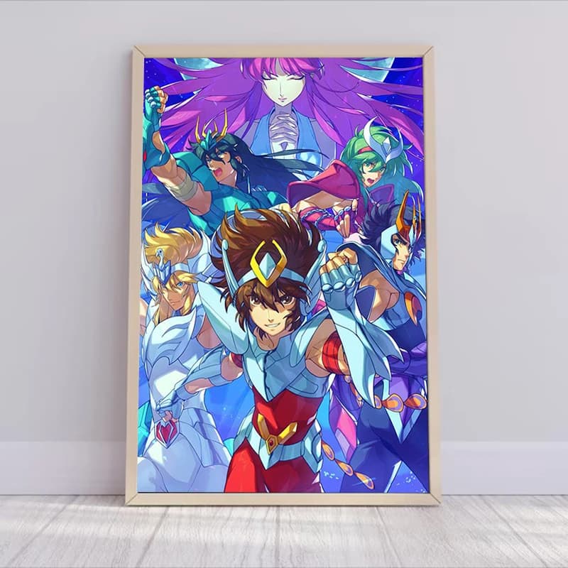 Affiche d'anime Saint Seiya, images décoratives pour la décoration du salon, décoration murale pour