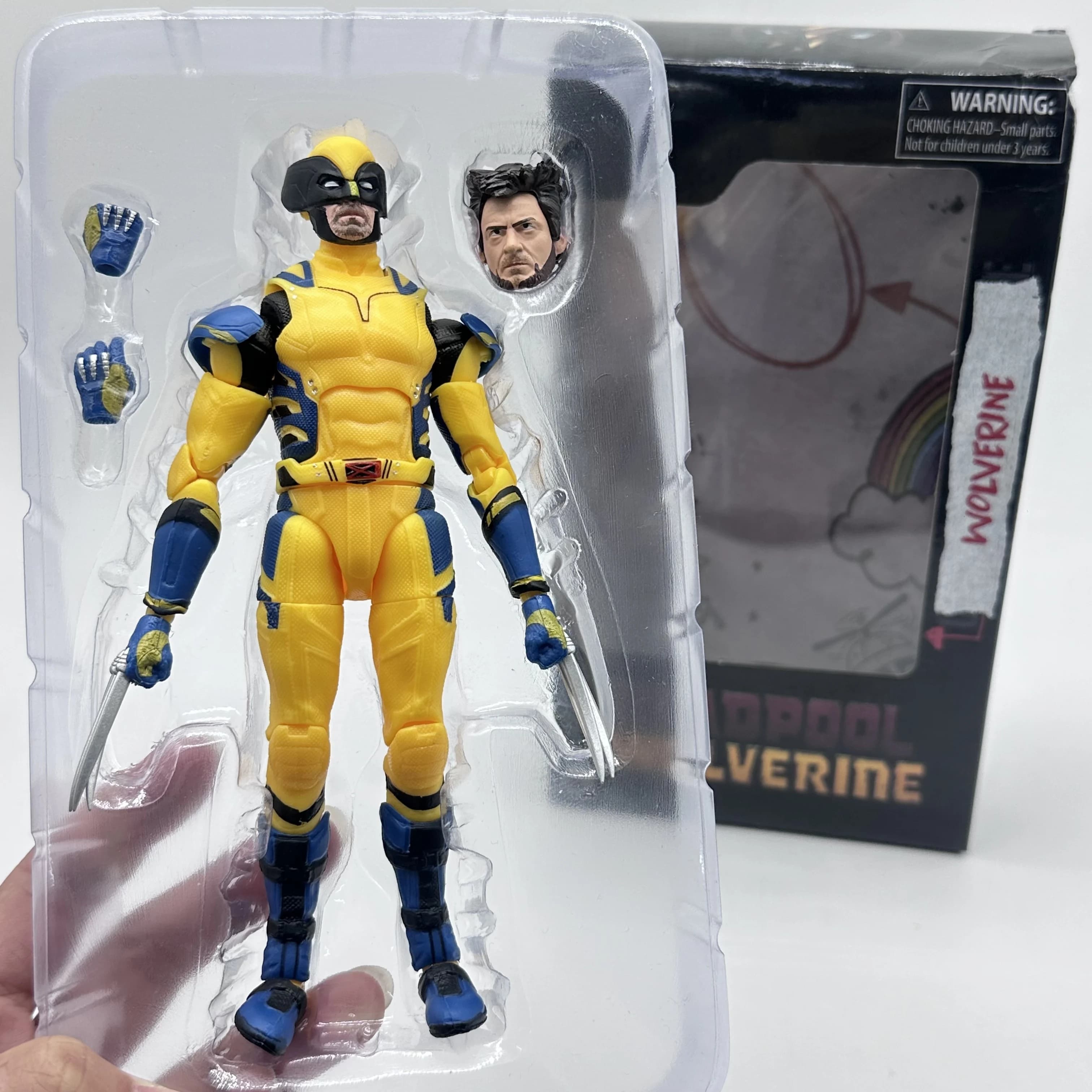 Figurine d'action Wolverine de 6 pouces, série Marvel Legend de Hasbro, modèle de collection en cost