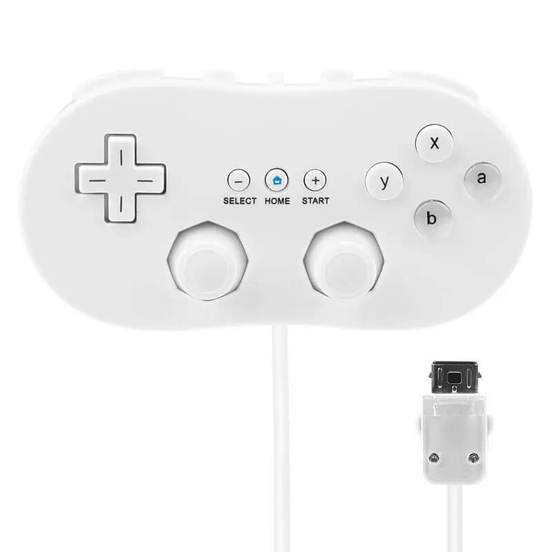 Manette filaire classique, joystick, manette de jeu pour Wii/Wii U, pour console Nintendo Wii/Wii U,