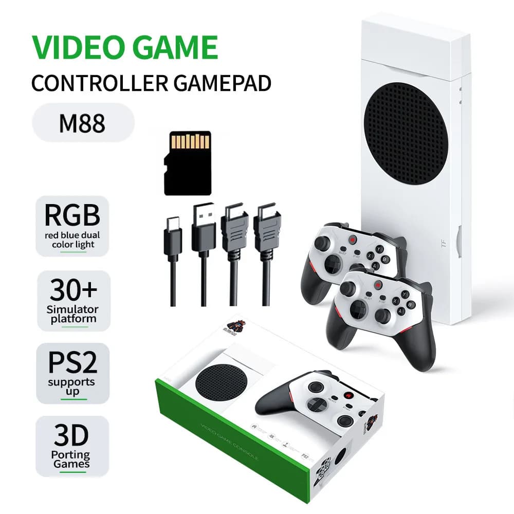 Console de jeu rétro M88, plus de 200 jeux vidéo, plus de 40 émulateurs, batailles en ligne pour 4 j