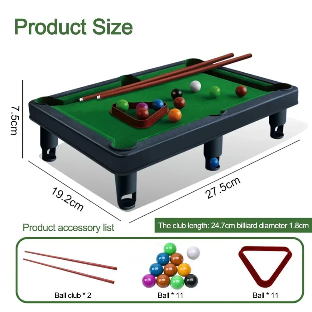 Ensemble de jeu de Table de billard pour enfants et adultes, Portable, interactif, anti-Stress, jeu