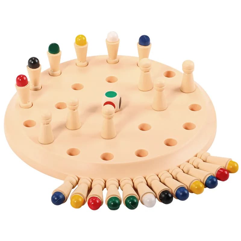 Jeu d'échecs mémoire Gowinbaby : Jeux de société familiaux pour enfants et adultes, jouet éducatif M