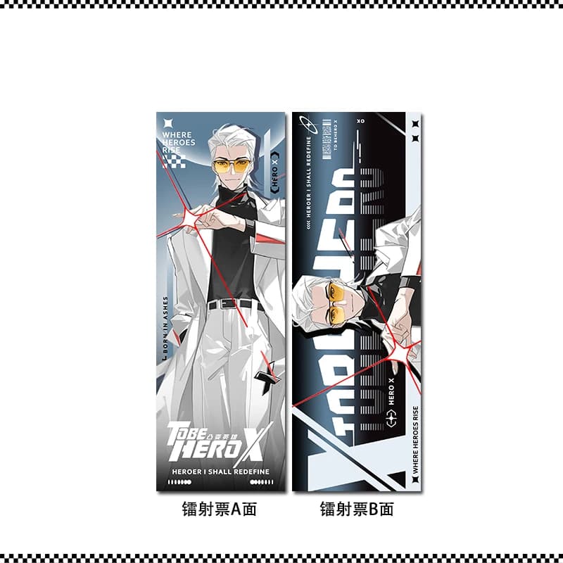 Pour être Hero X What Are Hero Merch Pin carte holographique impression Double face personnage broch