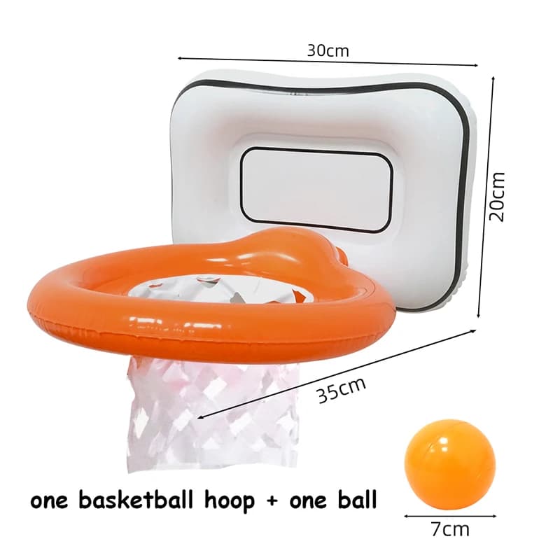 Mini cerceau de basket-ball gonflable, jouets de lancer d'intérieur et d'extérieur, pompe gonflable,