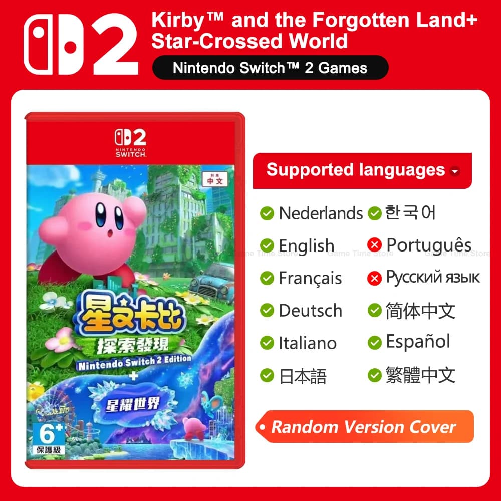 Nintendo Switch 2 Jeux Juegos Kirby Games Collection Switch 2 Jeux Kirby Forgotten Land Star Crossed
