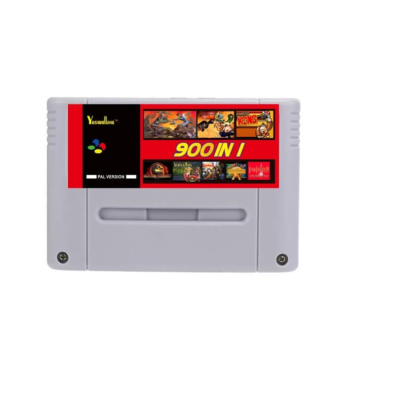 FLASF d'été 900 en 1 carte SFC avec carte de jeu TF de 8 Go pour Console de jeu Nintendo SNES SFC av