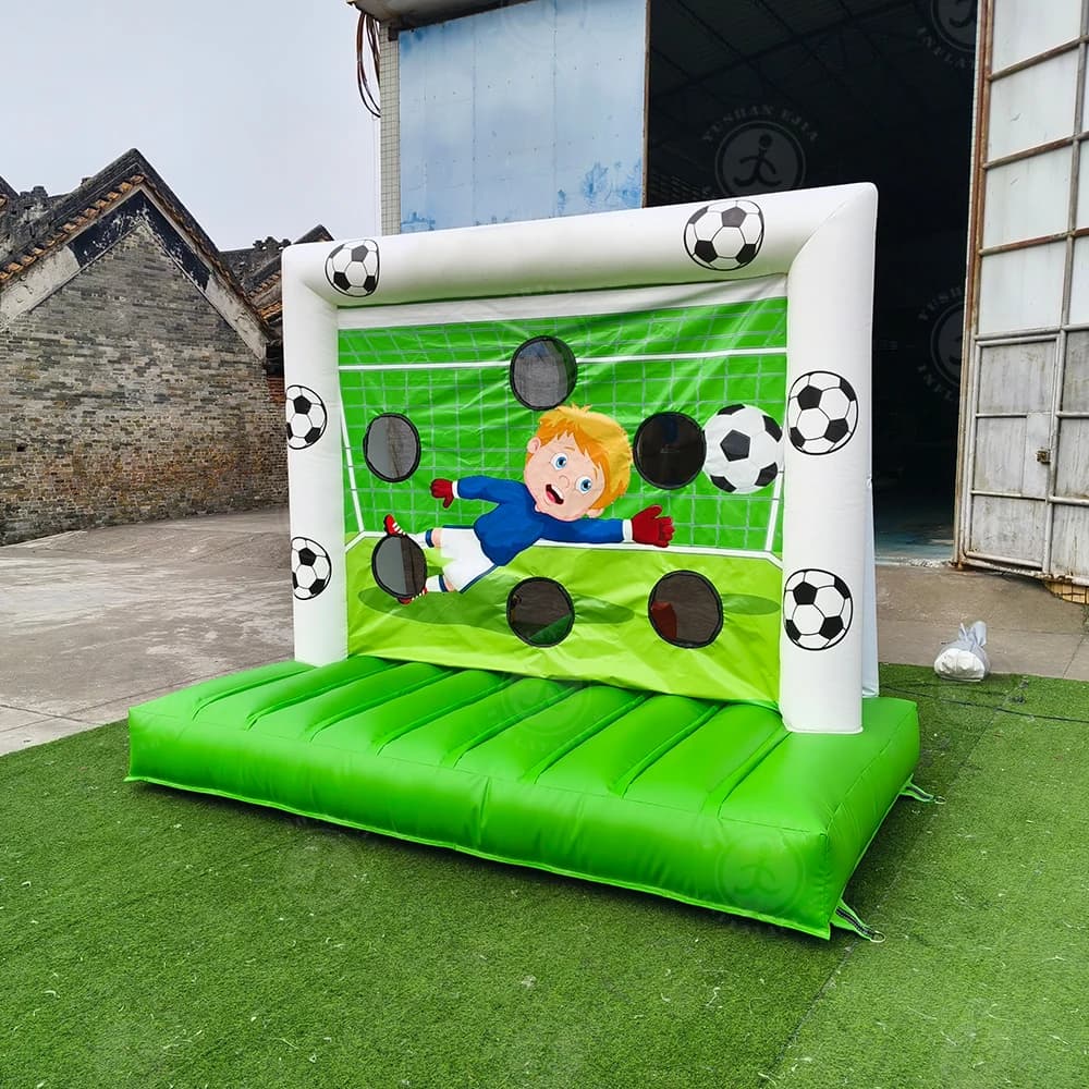 Match de tir gonflable extérieur de cage de défi de vitesse de tir de pénalité de football