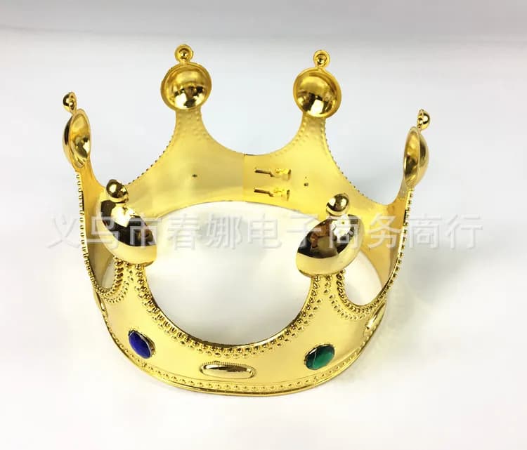 Couronne de roi d'halloween, chapeau d'anniversaire de princesse reine, couronne croisée, accessoire