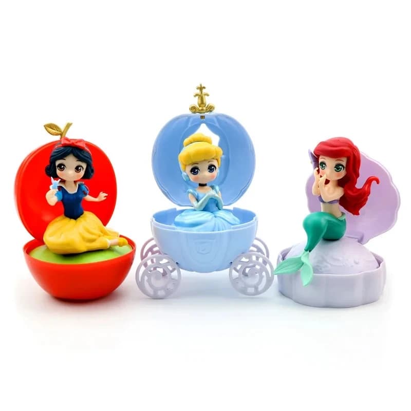 Figurines de princesse blanche-neige, Ariel cendrillon, œuf torsadé, modèle Belle raiponce, boule de