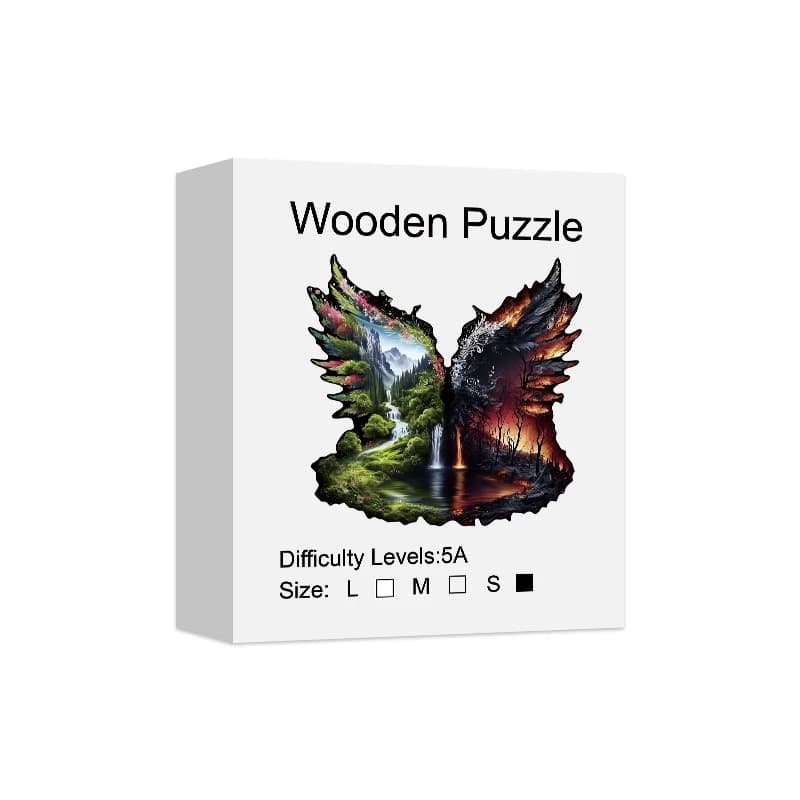 Puzzle en bois sur le thème de la paysage pour adultes, pièces irrégulières en forme d'animal, jouet