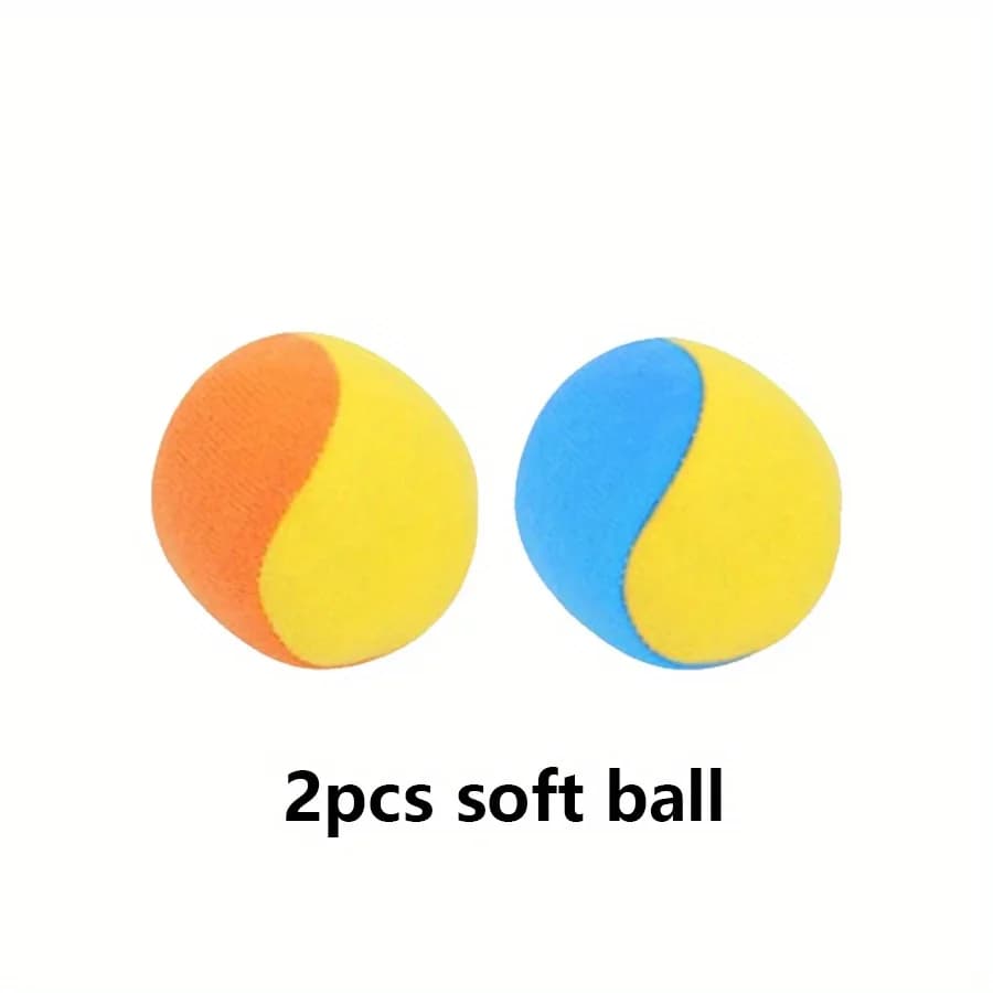 Ensemble de balles à pagaie collantes avec balles souples, jeu de lancer d'extérieur/intérieur, acti