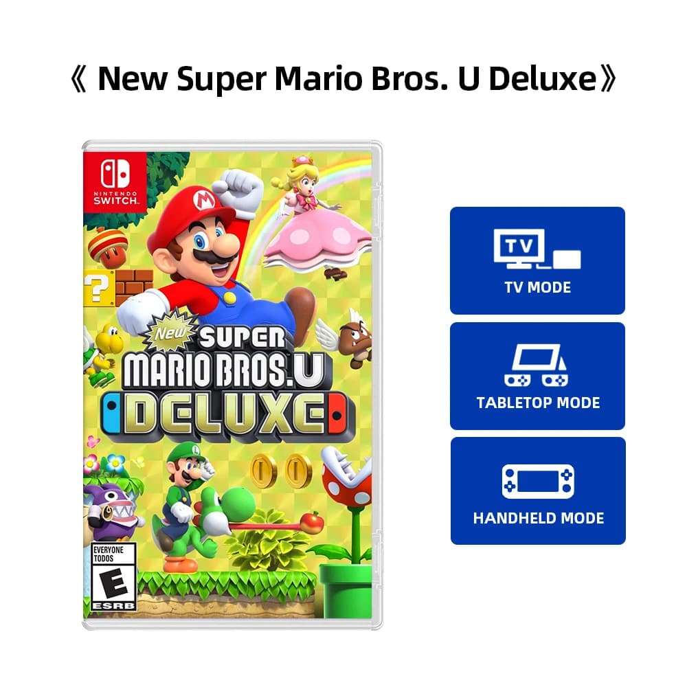 Nouveau Super Mario Bros U Deluxe-Nintendo Switch offres de jeux carte de jeu physique originale off
