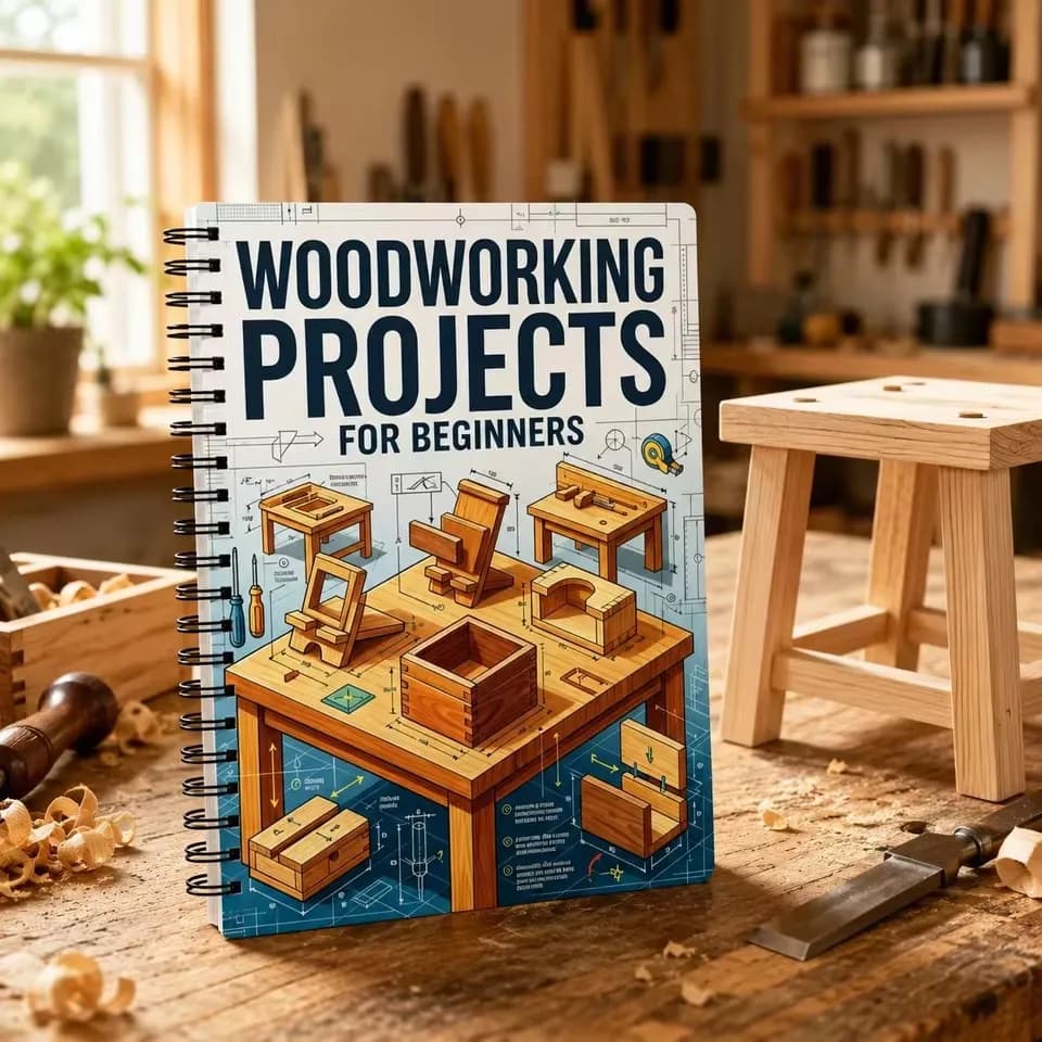 Guide de bricolage pour le travail du bois pour débutants : Livre de projets et manuel d'artisanat d