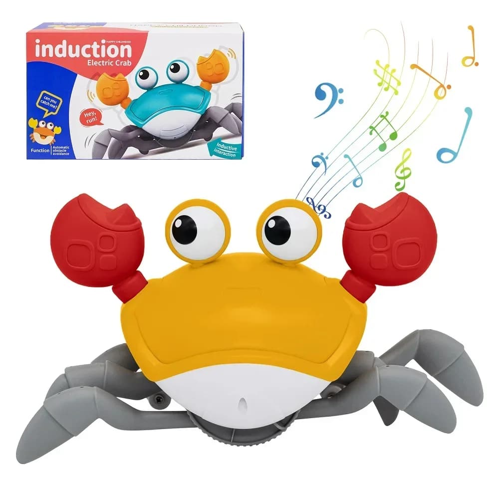 Crabe dansant, jouet pour bébés rampant, crabes d'évasion interactives, jouets électroniques pour en