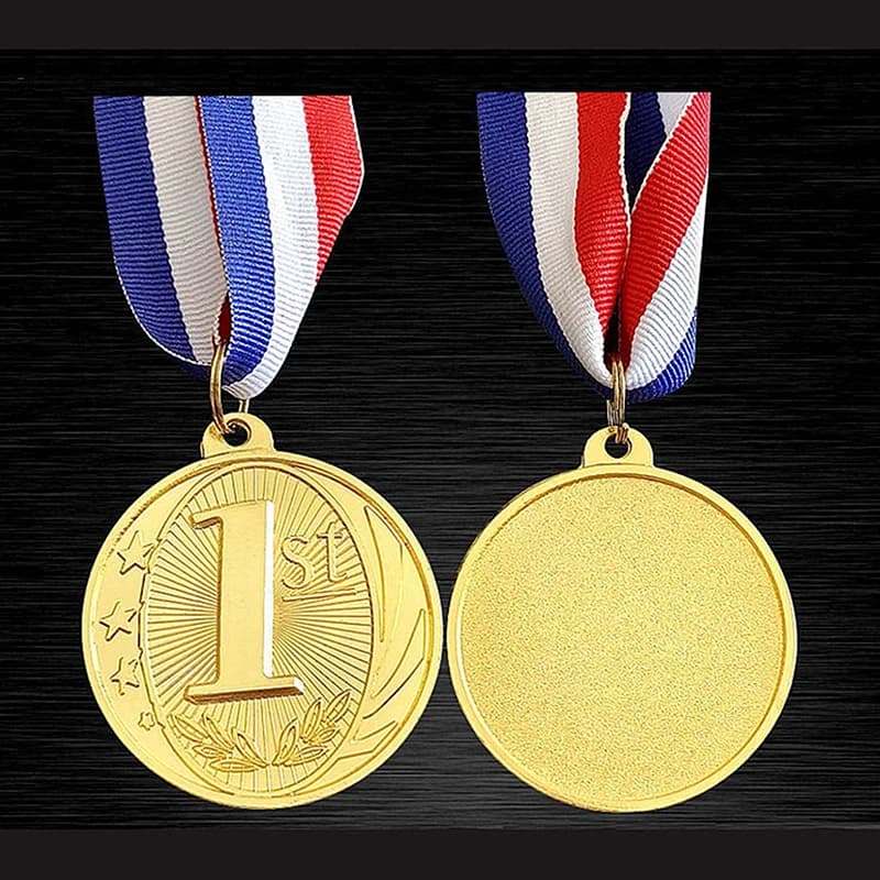 Médaille de récompenses pour étudiants, récompense du gagnant d'or/argent/bronze de 5 cm pour les je