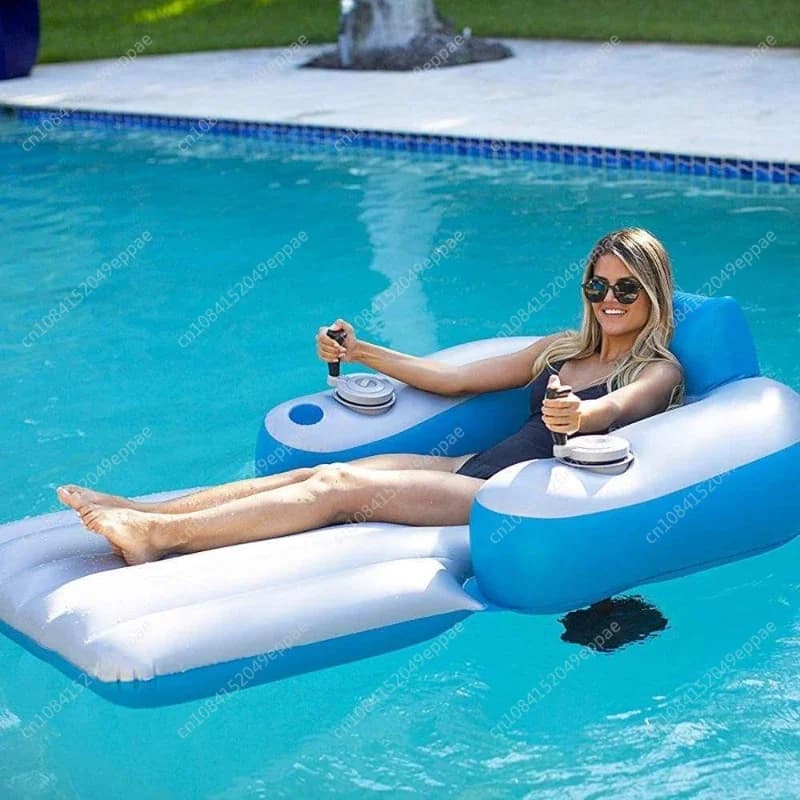 Bateau gonflable motorisé léger et durable pour adultes, type hamac flottant pour piscine