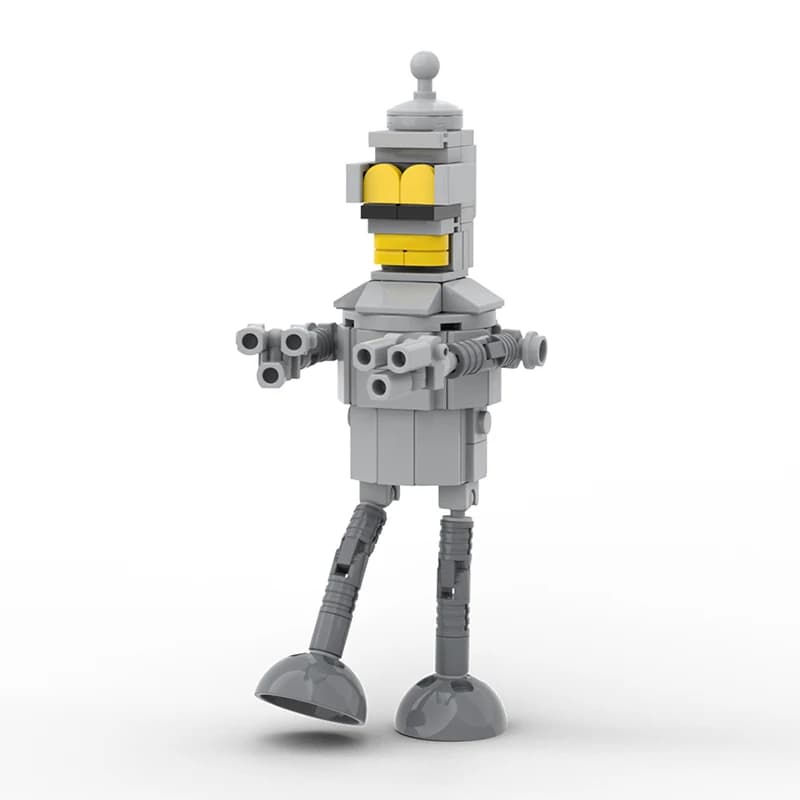 Figurines de jeu et de film MOC Robot Bender Herbivorous K-VRC Clippy le Révéléur d'Âge, Blocs de co