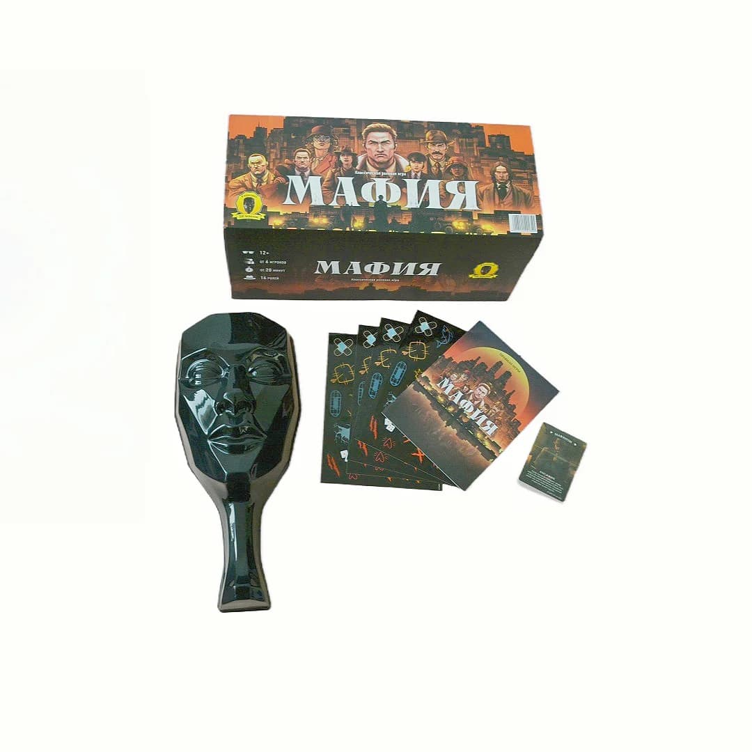 Jeu de cartes pour les soirées d'entreprise « Mafia avec masques », jeu de cartes, adapté aux rassem