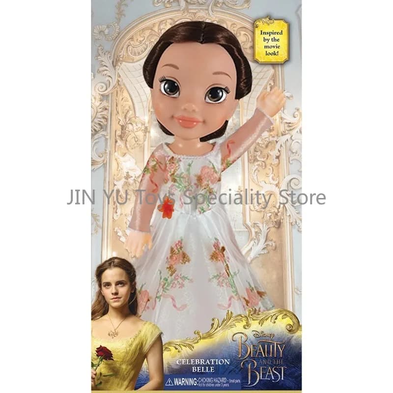 Poupée princesse Disney originale de 14 pouces, Sofia la première, Belle, robe jaune et blanche, fig