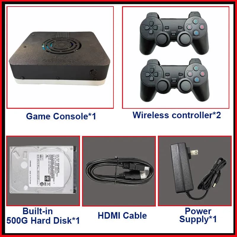 Super Console X3 Console de jeux rétro I3-3110M | Disque dur 1 To 70 000+ jeux | Téléviseur Plug