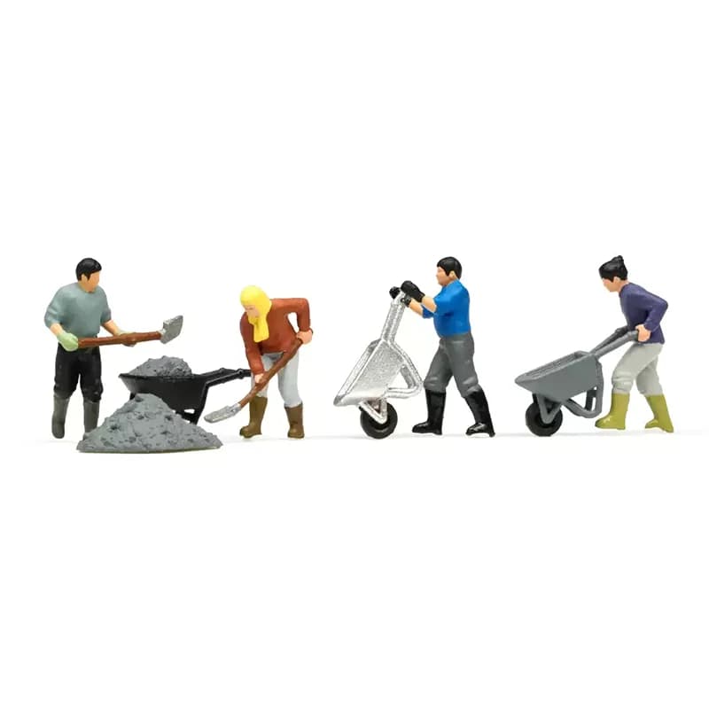 Pré-vente : Figurine de simulation de travailleur du bâtiment à l'échelle 1:160, modèle miniature en