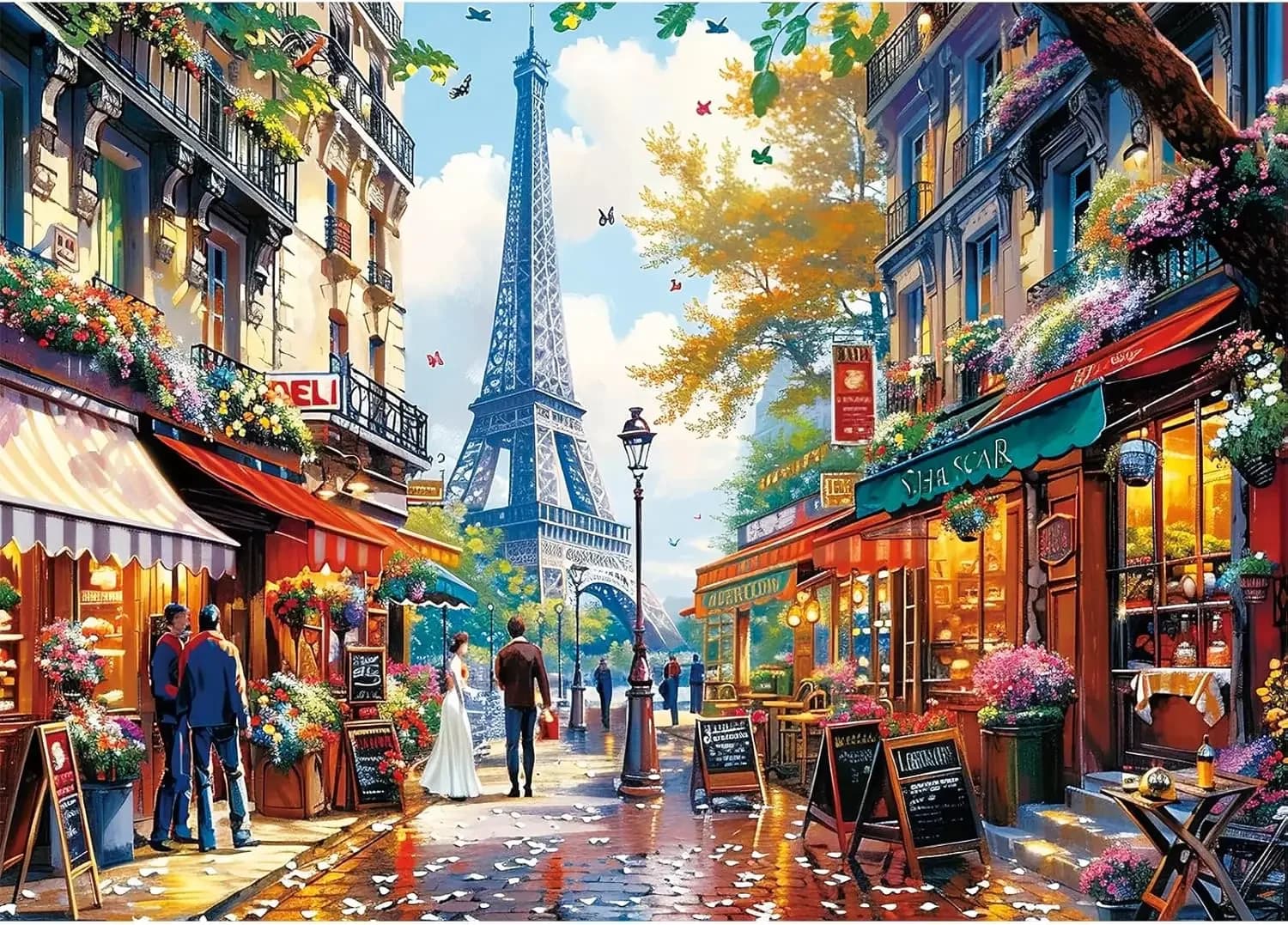 Puzzle en bois pour charmants Paris, 1314/300/120 pièces, pour jeux d'activités familiaux stimulants