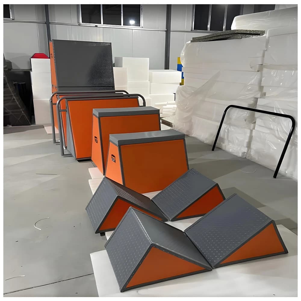 Ensemble d'entraînement Parkour pliable peu encombrant pour salle de sport à domicile, cours d'obsta