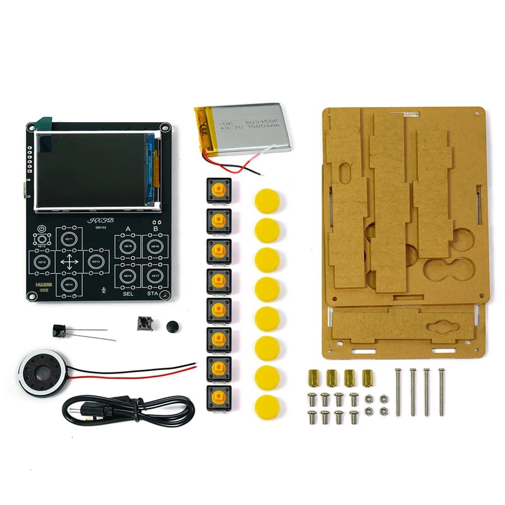 Kit de bricolage portable Console de jeu avec dialogue vocal Xiaozhi AI intégré 25 jeux classiques h