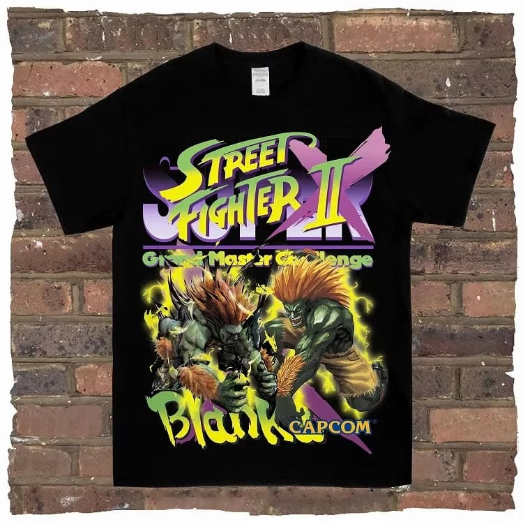 Jeu Spring Street Fighter, Rock et Rap, Loose High Street, T-shirts pour hommes de haute qualité, T-