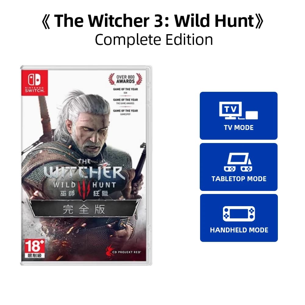 Offres de jeux Nintendo Switch - The Witcher 3 Wild Hunt Edition complète (2 DLC inclus) - Cartouche