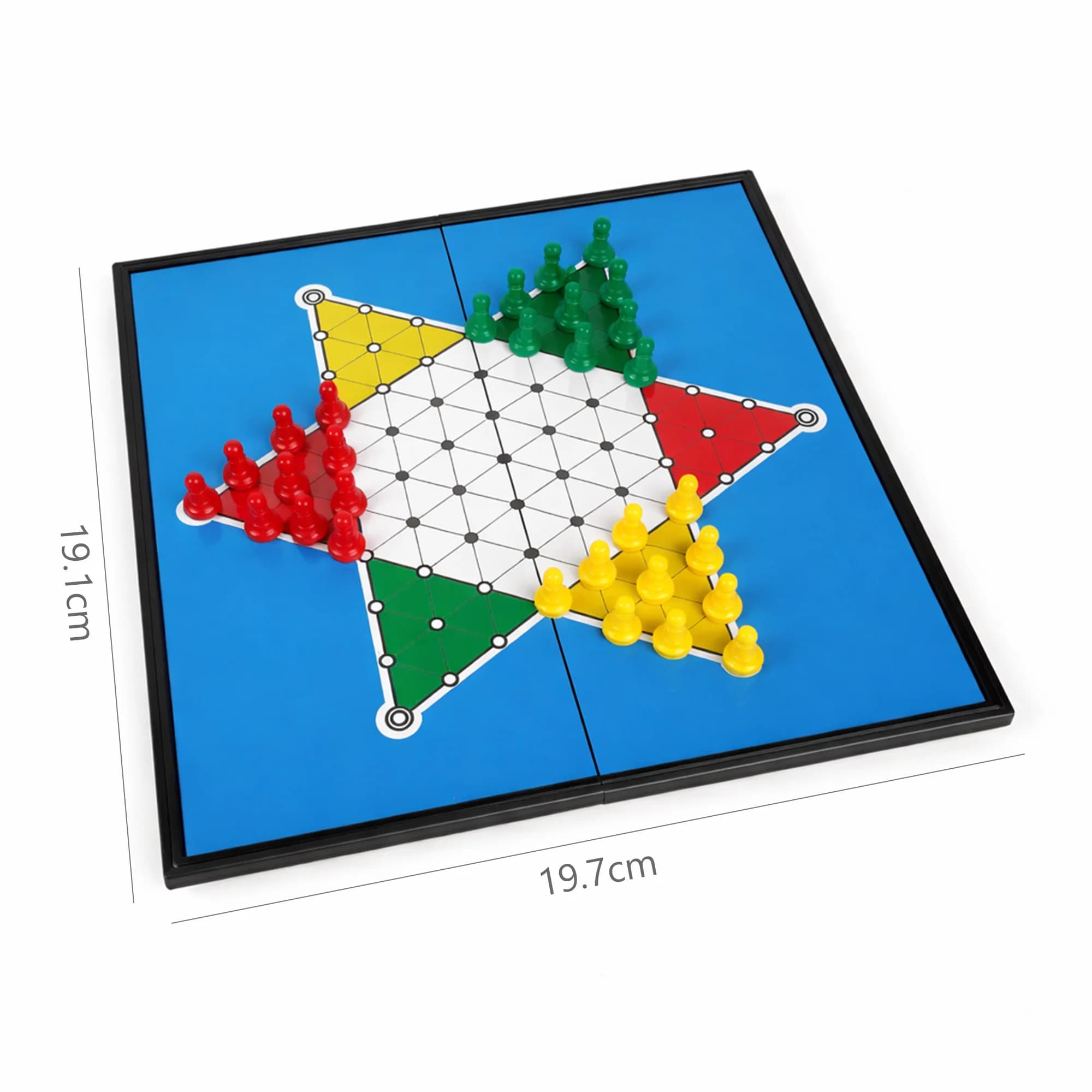 Jeu de dames chinoises magnétique pliable avec 3 tailles, jeu de société portable, jouet éducatif de