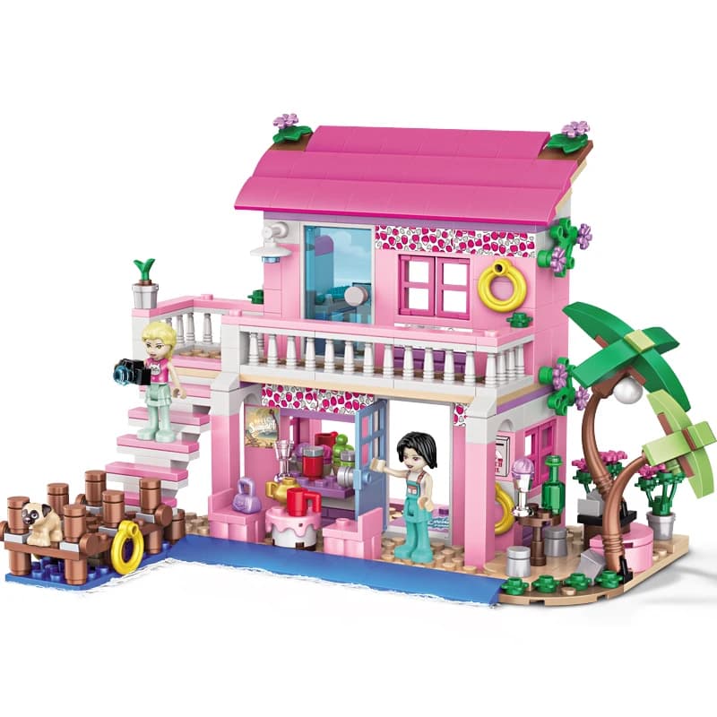 Blocs de construction de la série pour filles, bricolage, figurines d'amitié, maison dans les arbres