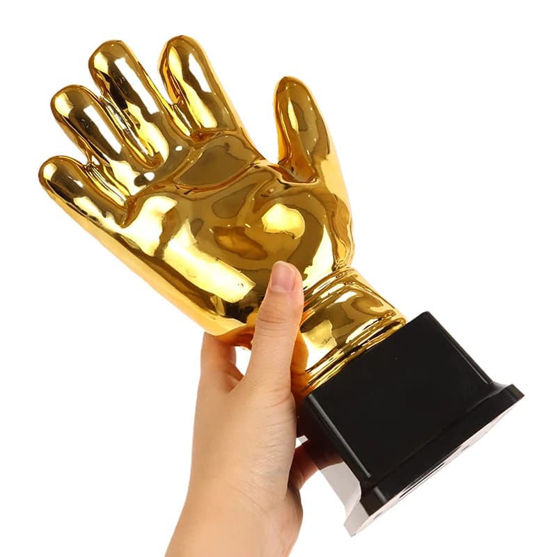 Trophée de football Golden Gloves pour gagnant, trophées dorés pour gardien de but, compétition de f