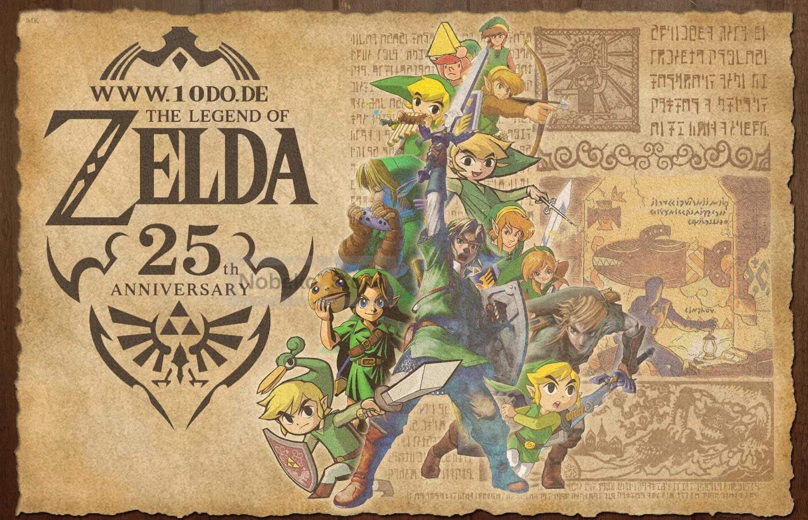 Affiche et impressions de jeux électroniques populaires classiques, The Legend of Z-Helpda, peinture