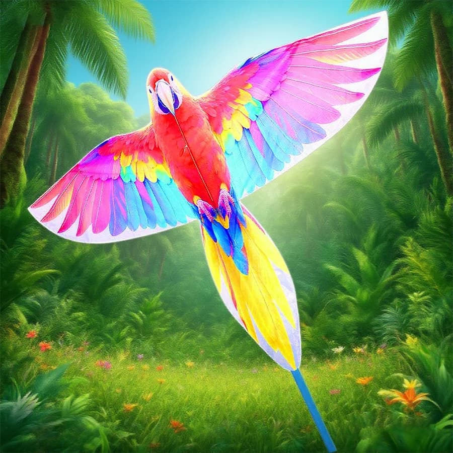 Oiseau de style réaliste 3D, super facile à voler, idéal pour les enfants, les adultes, les filles e
