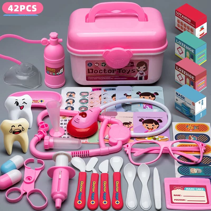 Ensemble de jouets de médecin pour enfants, accessoires d'infirmière de simulation, jouets à domicil
