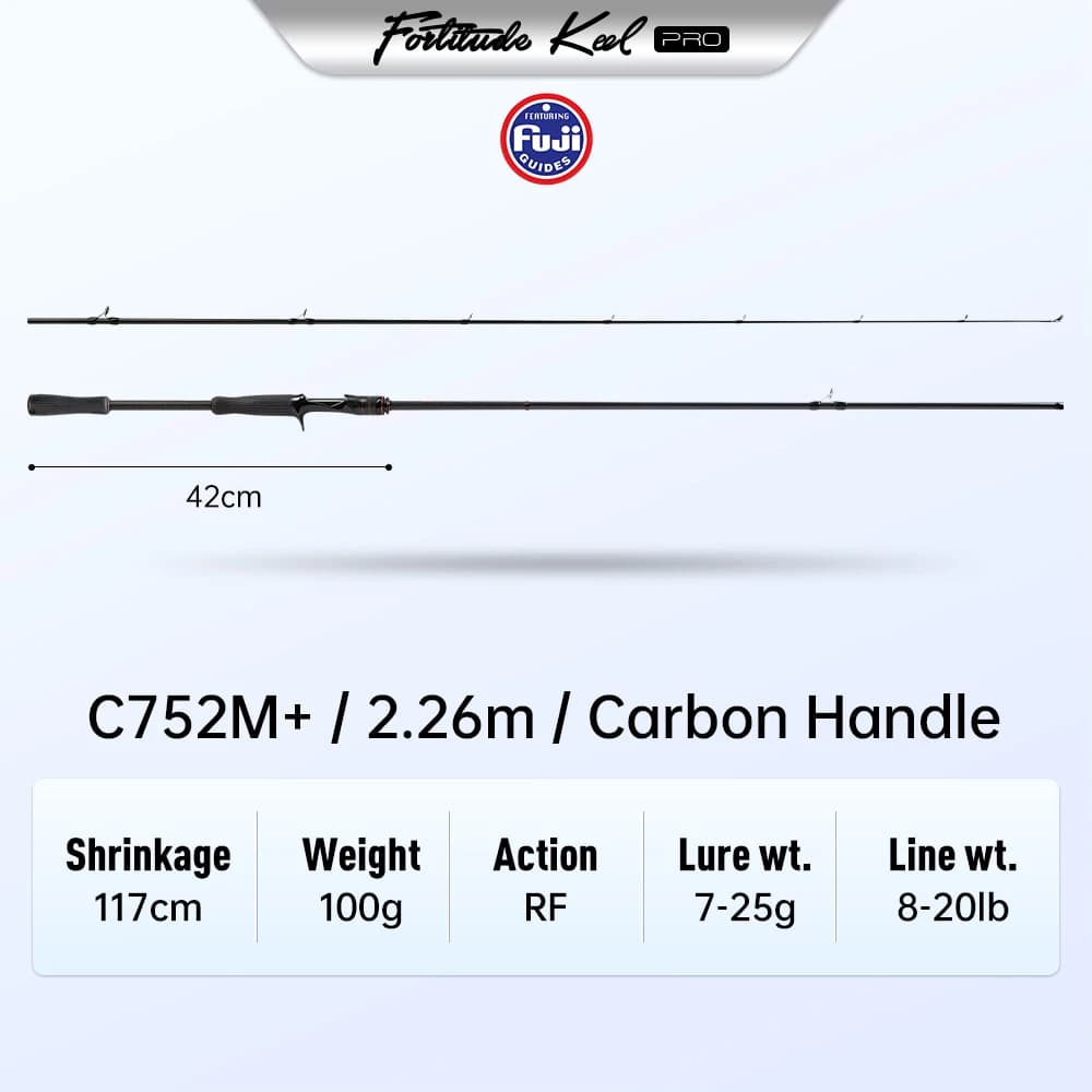 Canne à pêche Kingdom RF Action 2.26m/2.46m/2.59m/2.76m/2.74m/3.2m/3.6m Puissance M M+ MH Deux poign
