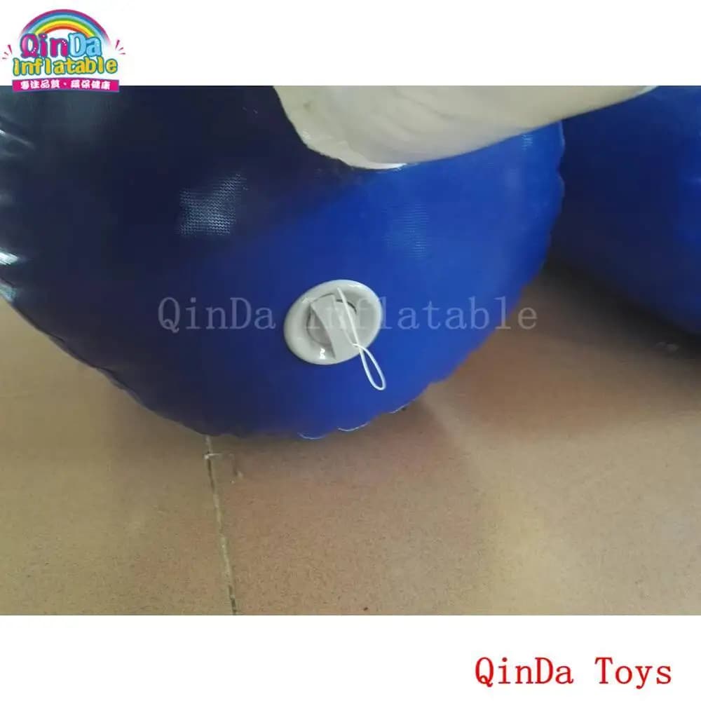 Cavalier gonflable de saut de cheval de jouets de rebond pour la course, 6 pièces de petit cheval go