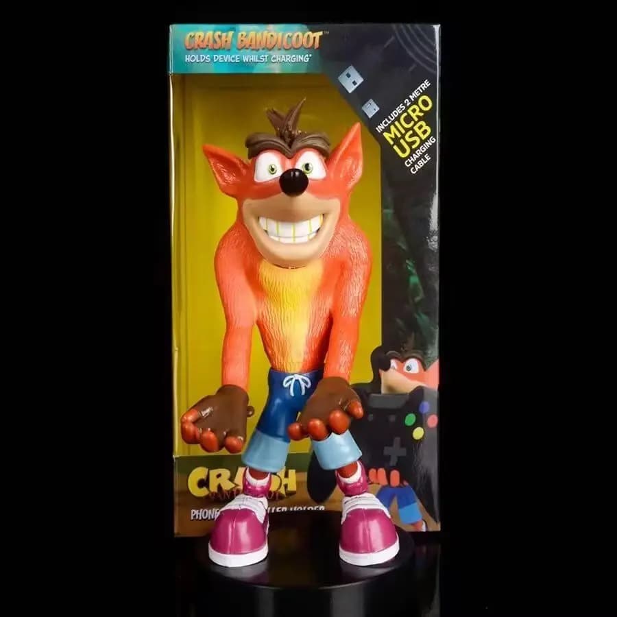 Crash Bandicoot 23 cm téléphone télécommande Support Figure modèle jouets pour enfants