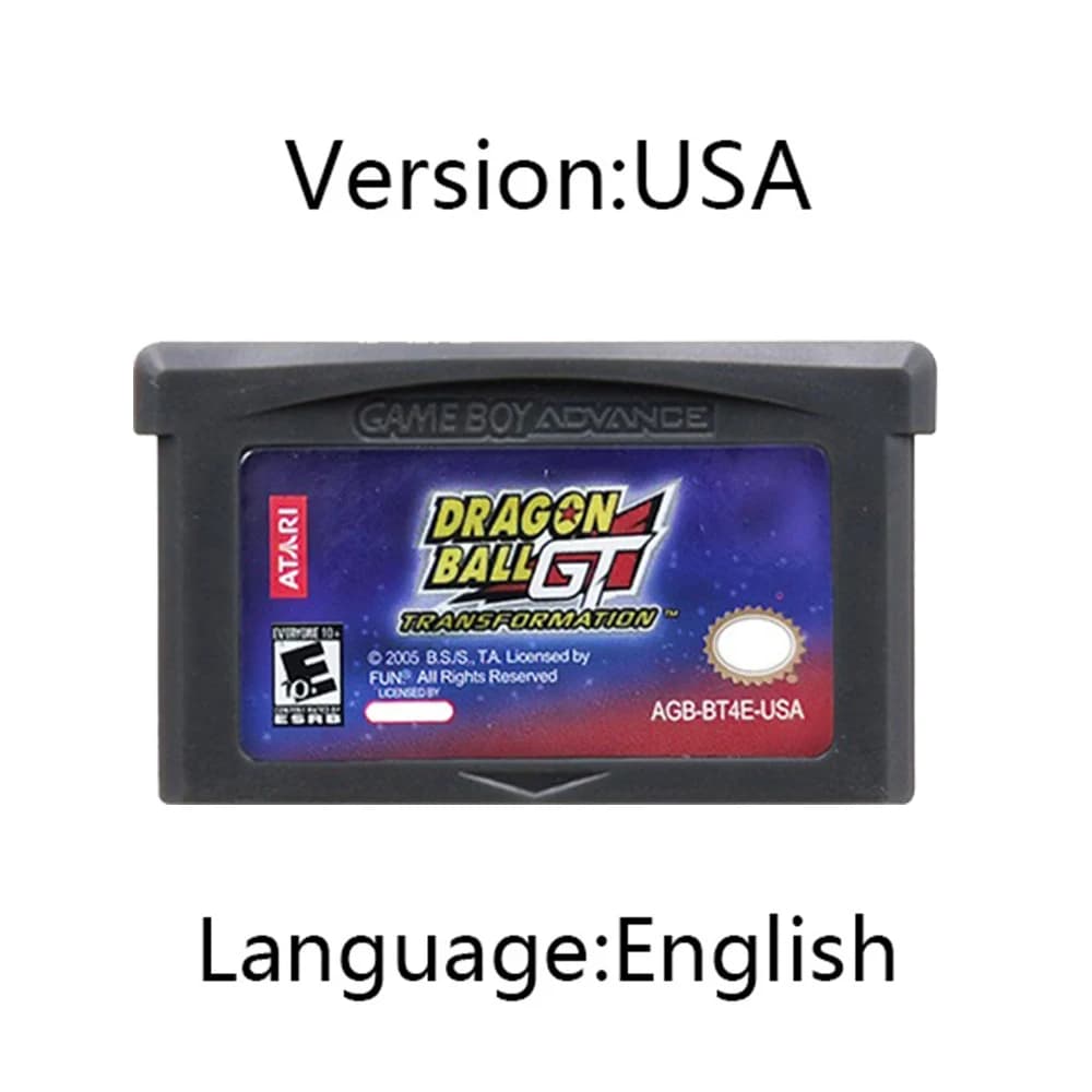 Cartouche de jeu GBA, carte de console de jeu vidéo 32 bits, série Dragon Ball, aventure avancée, Su