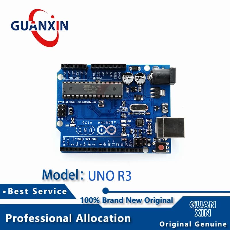 Carte de développement Arduino UNO R3, microcontrôleur Arduino original, programmation de langue C,