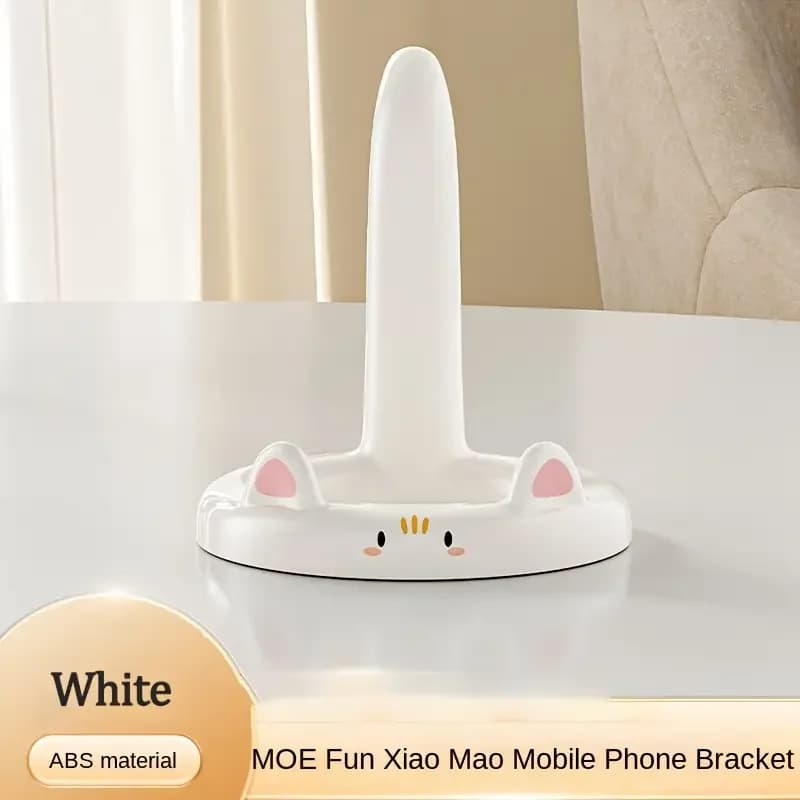 Support de téléphone Cartoon Cat – Angle réglable, joli support de bureau pour regarder des vidéos e