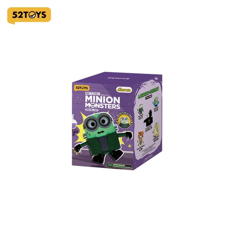 52TOYS Blind Box Minion Monsters Series, Boîte Mystère, Boîte Aléatoire, Figurine Anime 1PC Mignonne